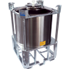 Jacketed, Variable Capacity, Conical Bottom Tanks 1,000 to 2,150 Liter